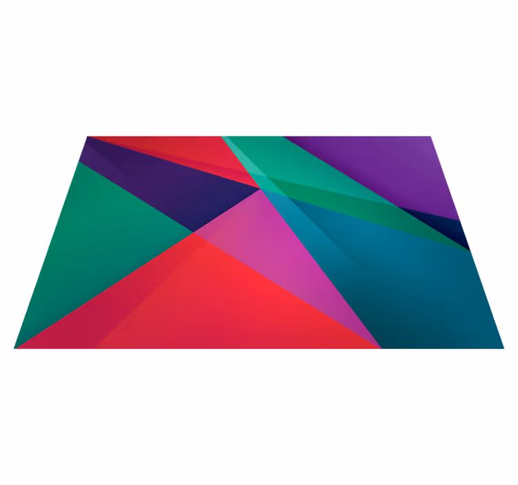 Geometric colorful design moderna miza za postavitev - TenStickers