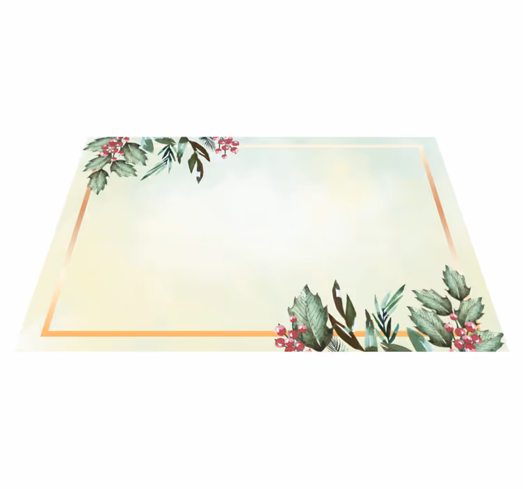 Floral minimalist tabletop sodobno podložje - TenStickers