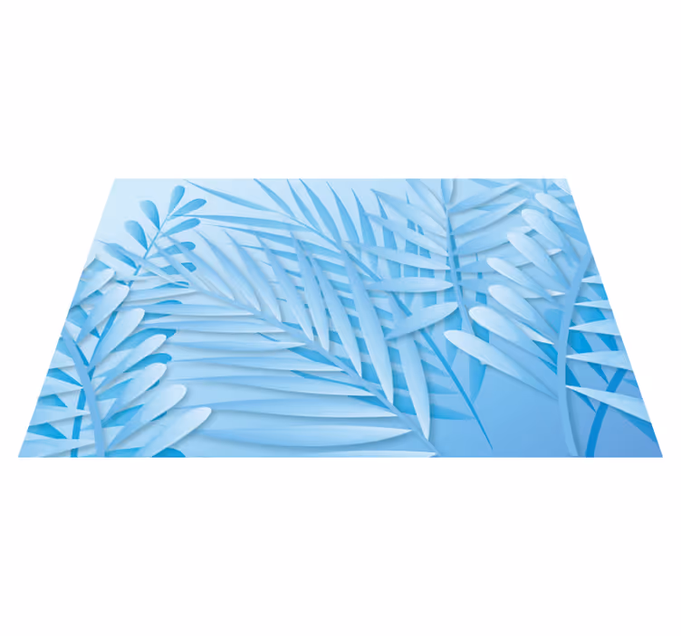Leafy palm pattern teksturna pogrinjek - TenStickers