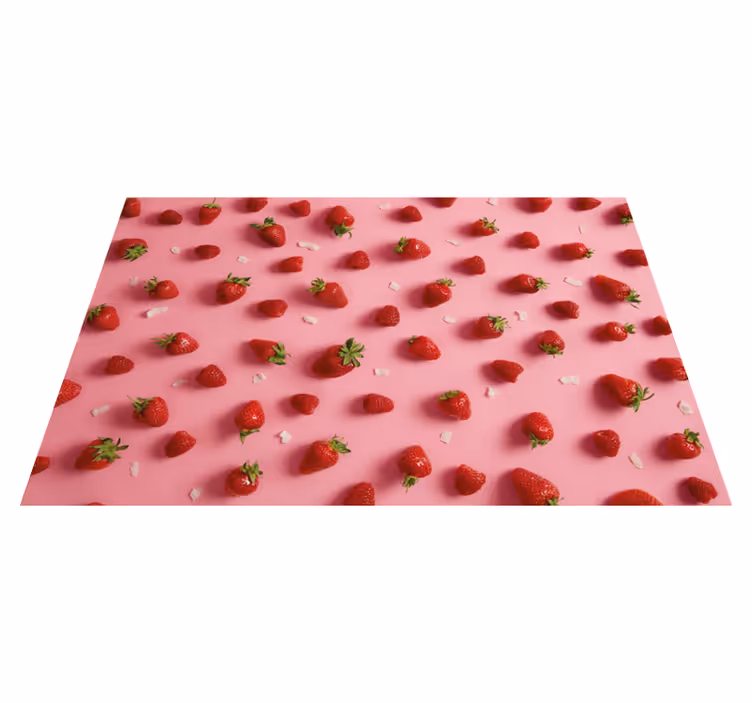 Strawberry pattern surface moderno podložje - TenStickers