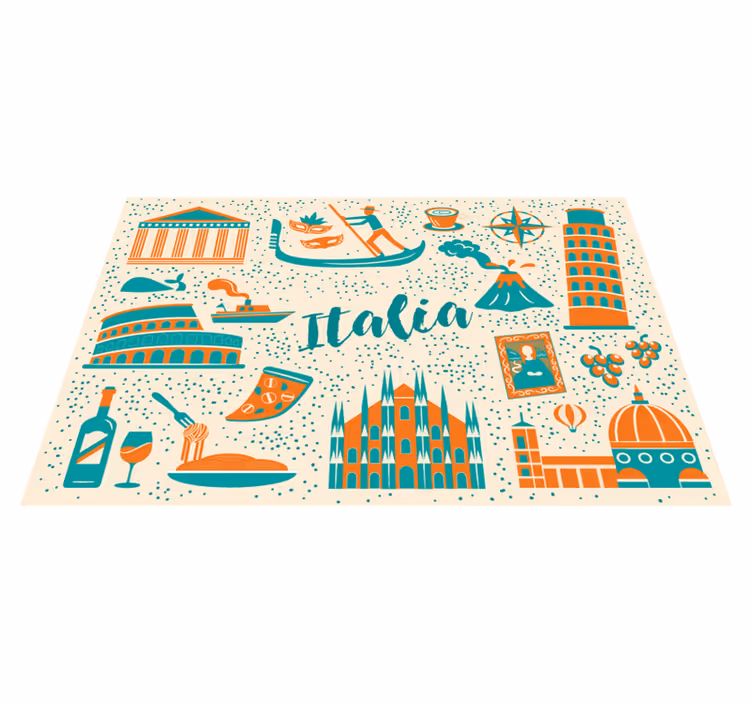 Culinary italia scene izvirna jedilna podloga - TenStickers