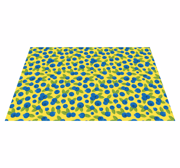 Colorful blueberry pattern izvirna jedilna podloga - TenStickers