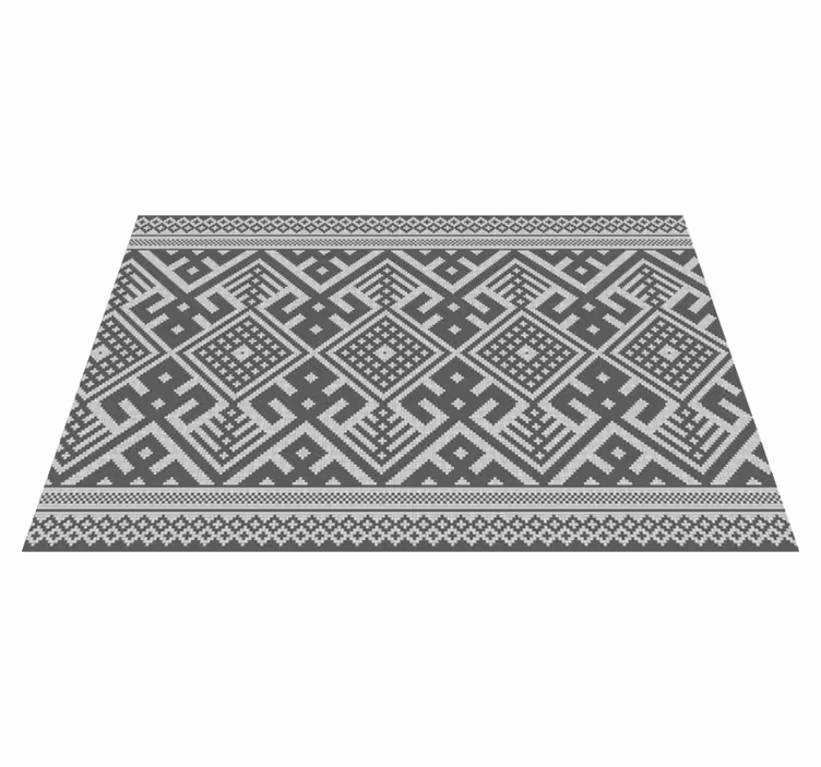 Geometric pattern table setting teksturna pogrinjek - TenStickers