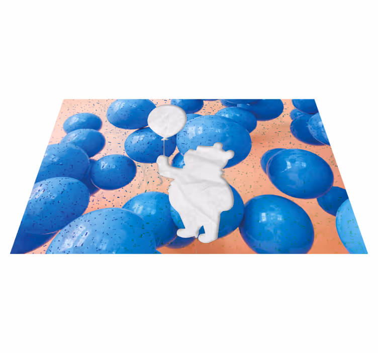 Bear holding balloon otroški pogrinjek za mizo - TenStickers