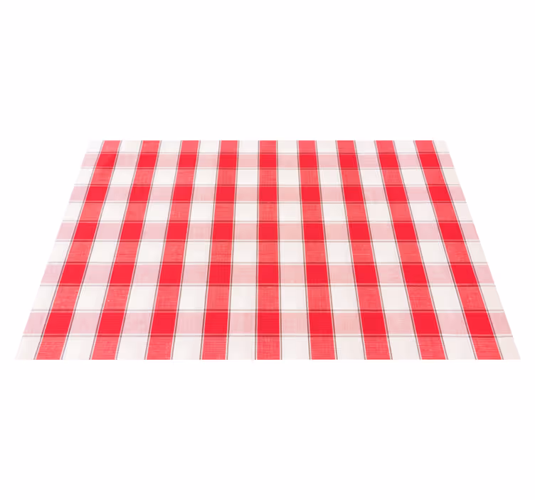 Red checkered pattern teksturna pogrinjek - TenStickers