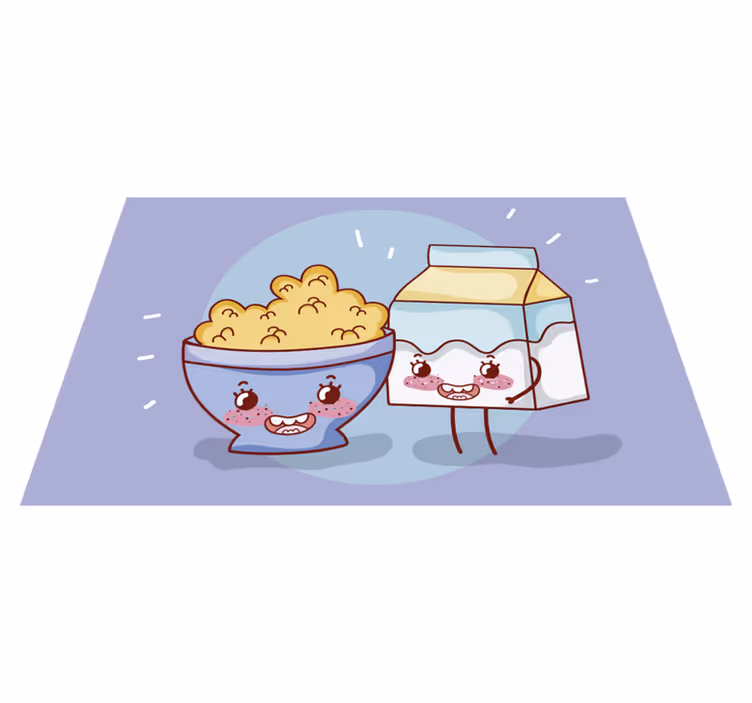 Happy snack companions otroški pogrinjek za mizo - TenStickers