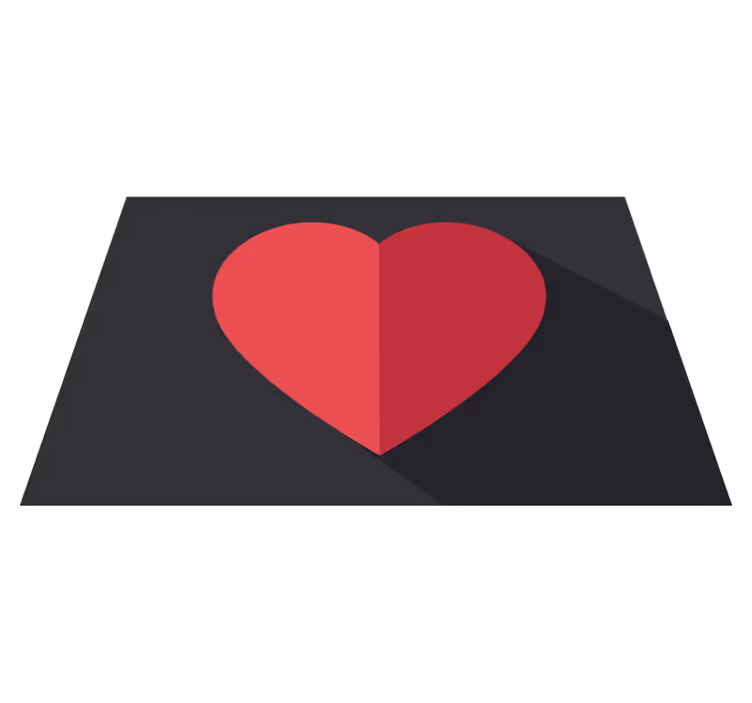 Heart shape accent izvirna jedilna podloga - TenStickers