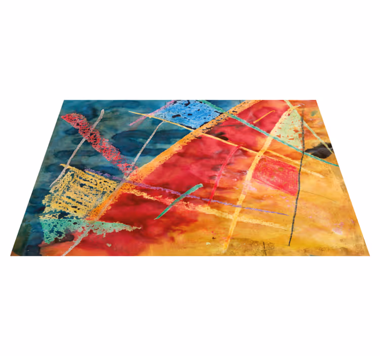 Vibrant geometric patterns izvirna jedilna podloga - TenStickers