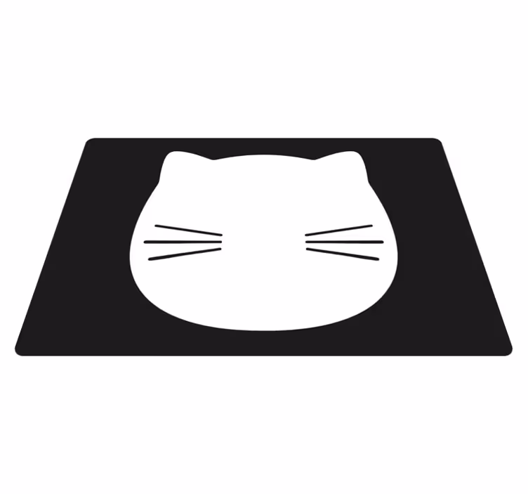 Cat face shape izvirna jedilna podloga - TenStickers