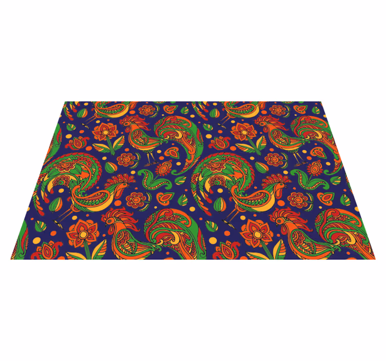 Vibrant floral patterns izvirna jedilna podloga - TenStickers