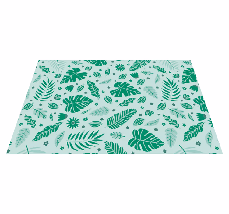 Leafy green patterns izvirna jedilna podloga - TenStickers