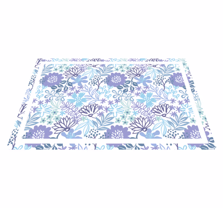 Floral textured surface izvirna jedilna podloga - TenStickers