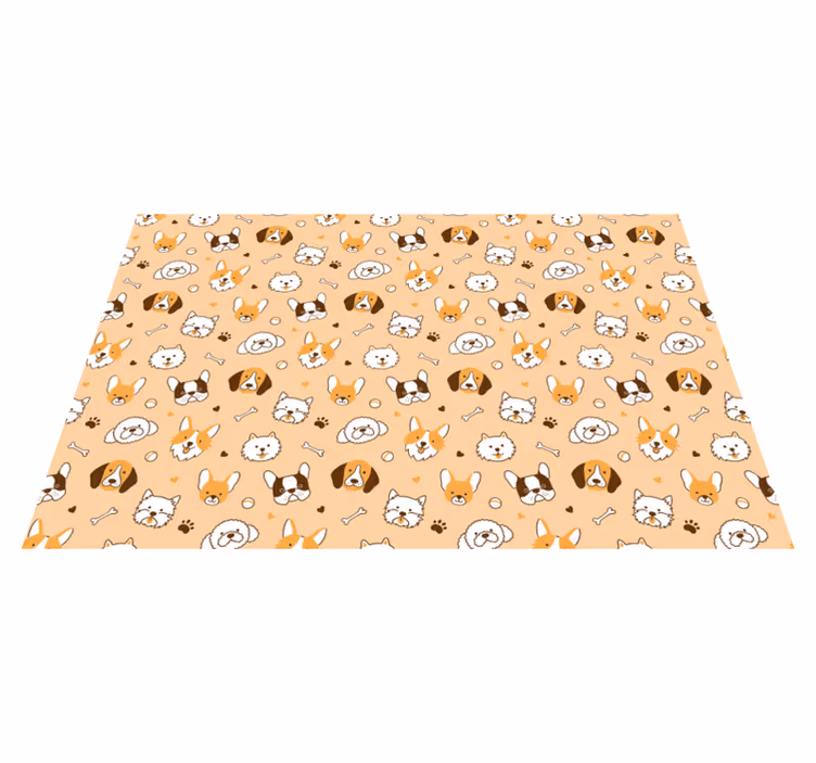 Cute animal faces otroški pogrinjek za mizo - TenStickers