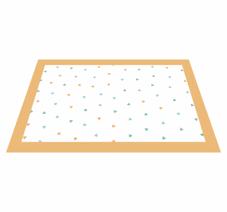 Sleek triangle pattern pogrinjek z imenom - TenStickers