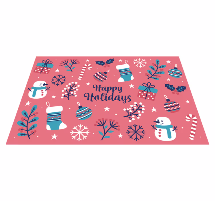 Whimsical holiday patterns božični pogrinec - TenStickers