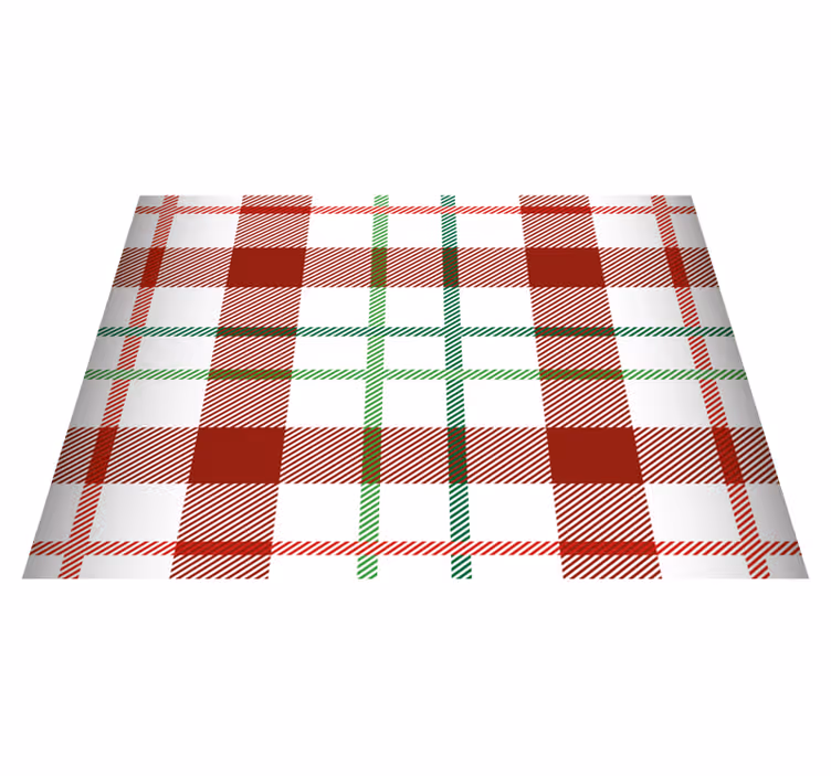 Plaid pattern table cover božična pogrinjek - TenStickers