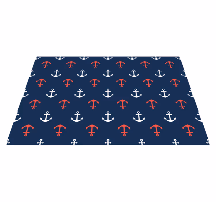 Nautical anchor pattern izvirna jedilna podloga - TenStickers