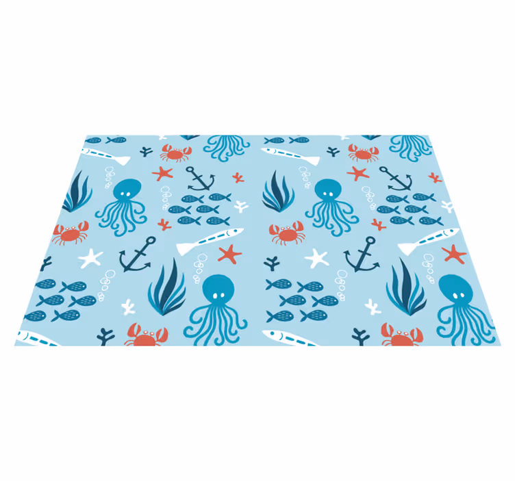 Colorful sea creatures otroški pogrinjek za mizo - TenStickers