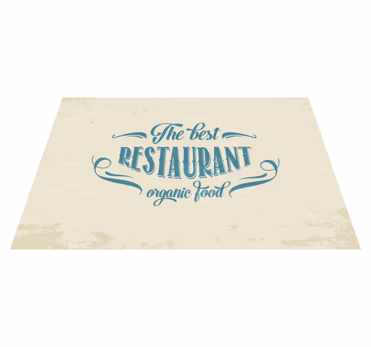 Restaurant organic food citati na pogrinjku - TenStickers