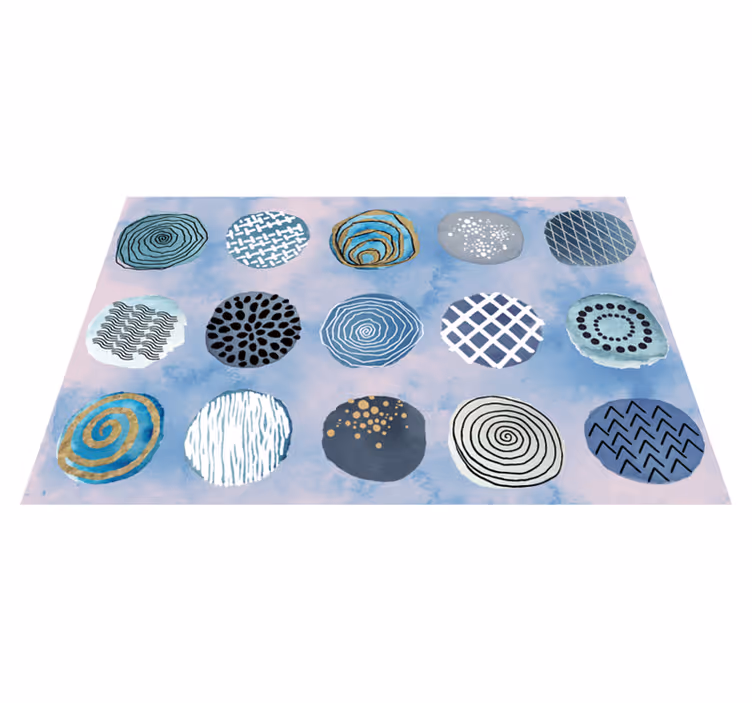 Circular patterns composition teksturni pogrinjek - TenStickers