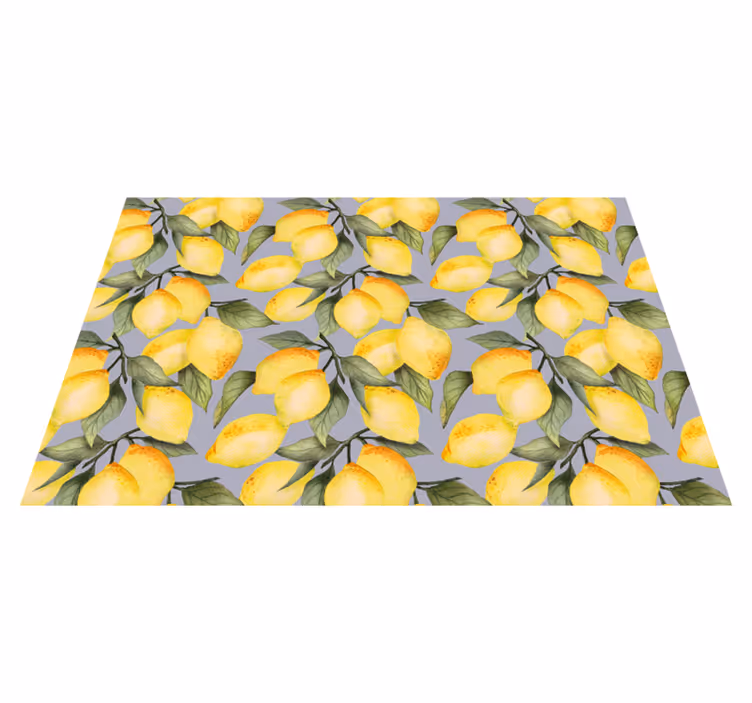 Motivom limone Izvirna jedilna podloga - TenStickers