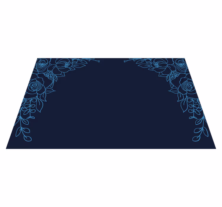 Floral border design izvirna jedilna podloga - TenStickers