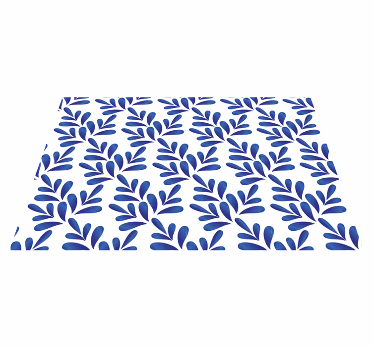Modri porcelanski elegantni pogrinjki - TenStickers