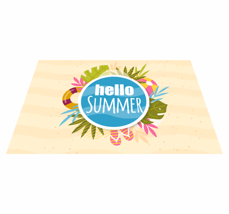 Hello summer vibe izvirna jedilna podloga - TenStickers
