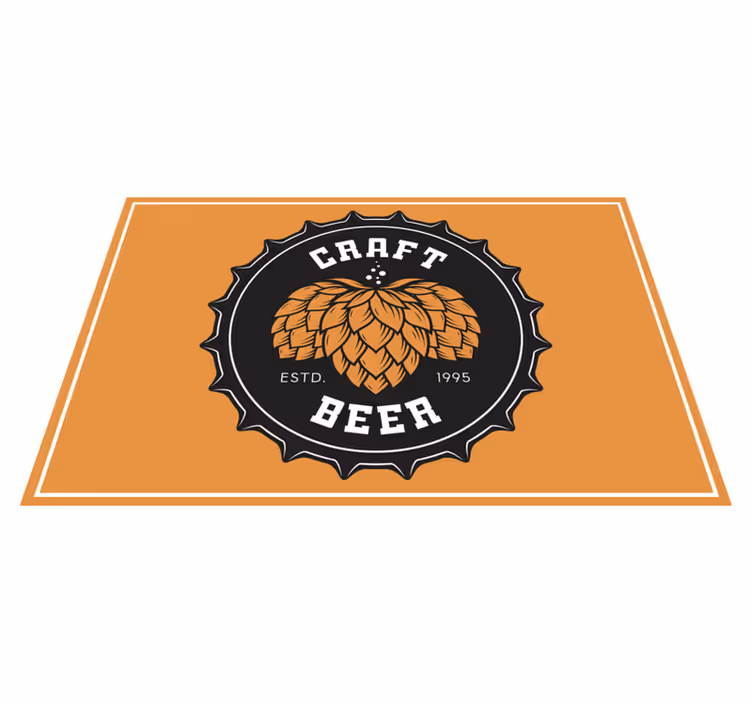 Craft beer logo izvirna jedilna podloga - TenStickers