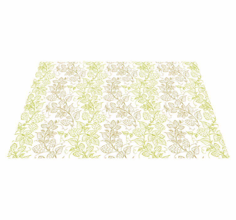 Botanical leaf motif teksturni pogrinjek - TenStickers
