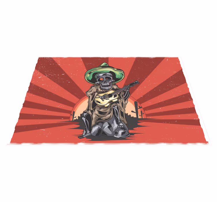 Skeleton mariachi musician pogrinjek - TenStickers