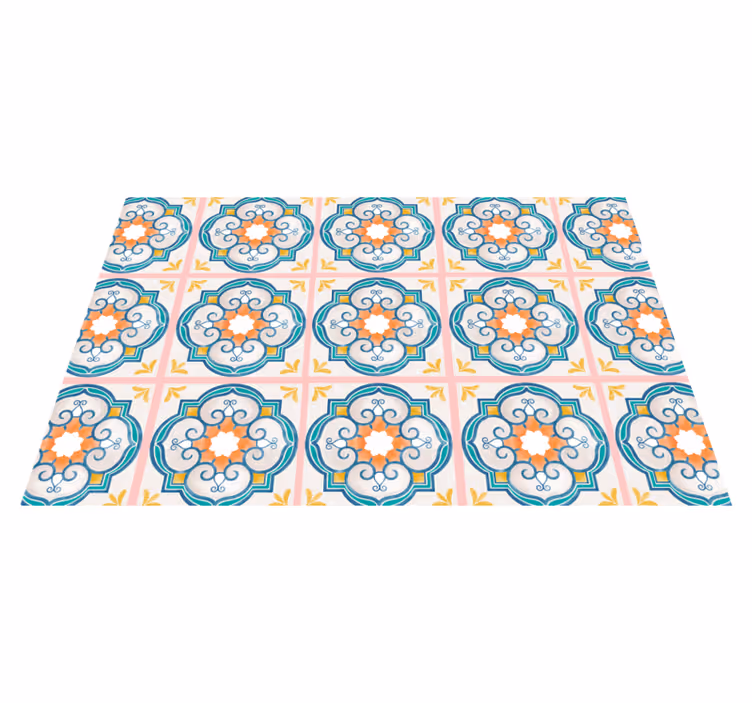 Vibrant botanical motif izvirna jedilna podloga - TenStickers
