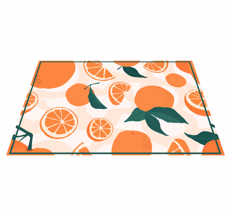 Citrus slice motif izvirna jedilna podloga - TenStickers