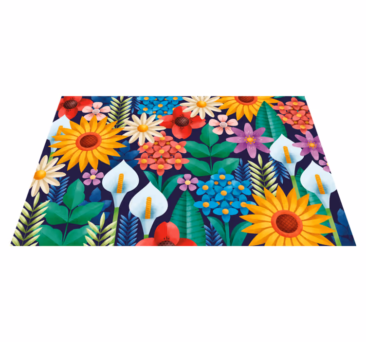 Vibrant floral arrangement izvirna jedilna podloga - TenStickers