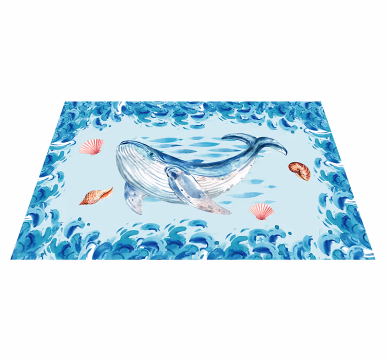 Whale sea elements izvirna jedilna podloga - TenStickers