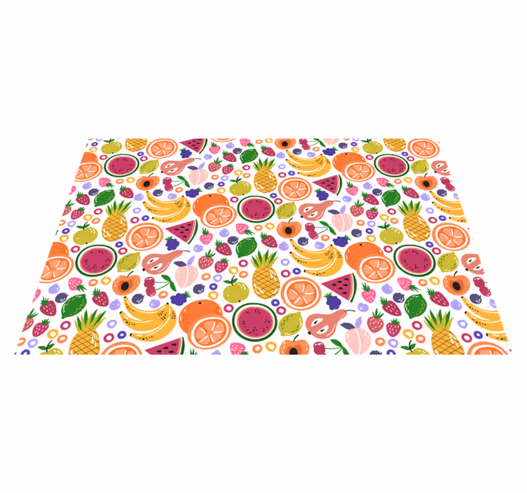 Fruit pattern print otroški pogrinjek za mizo - TenStickers