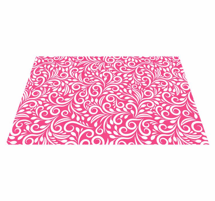 Floral swirl pattern teksturna pogrinjek - TenStickers