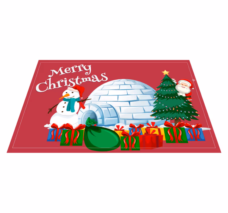 Festive holiday scene božični pogrinec - TenStickers
