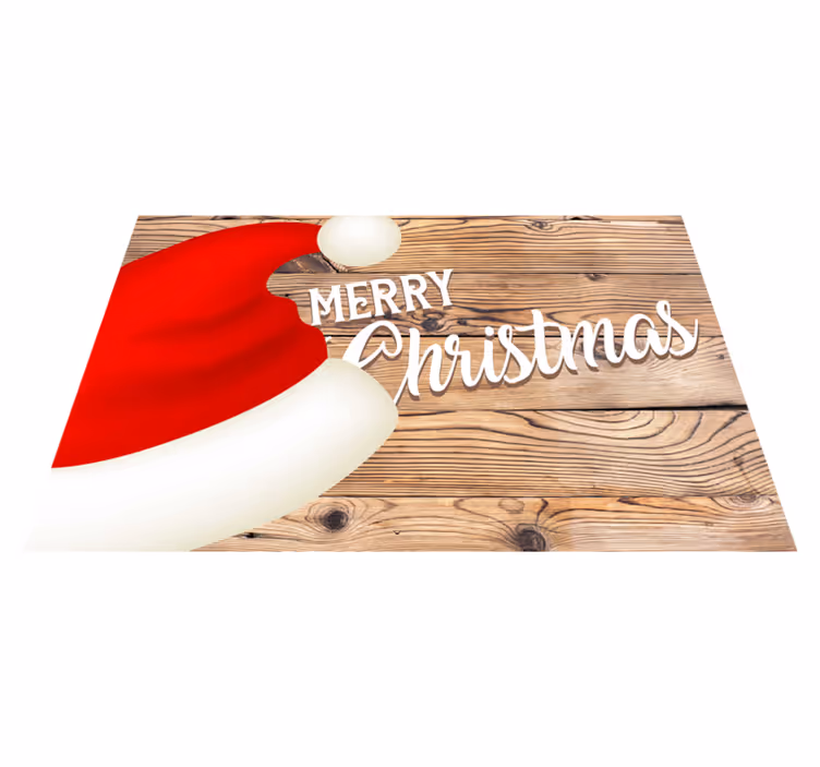 Festive santa hat za božična pogrinjek - TenStickers