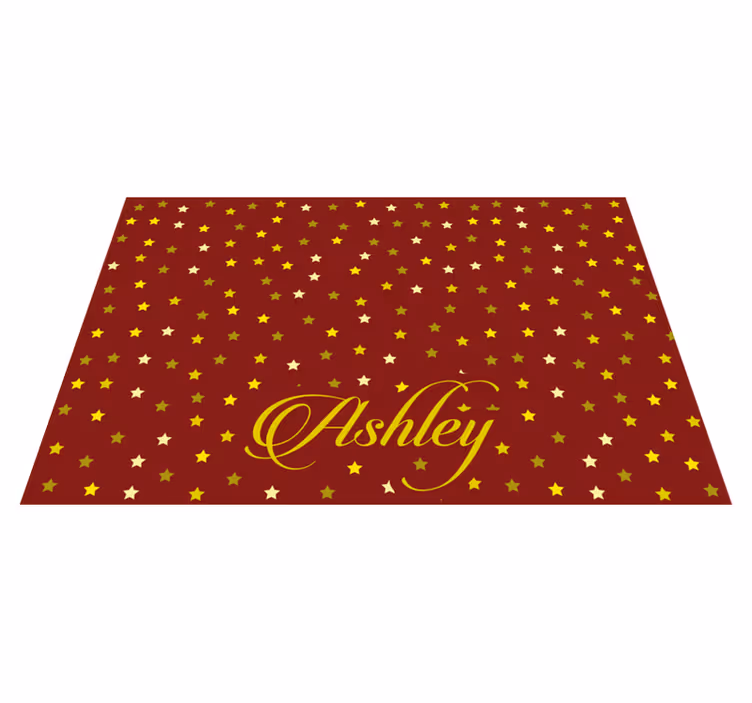 Starry personalized platter pogrinjek z imenom - TenStickers