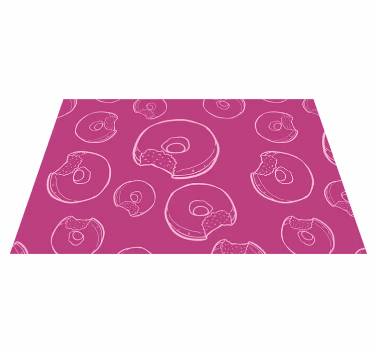 Colorful donut pattern izvirna jedilna podloga - TenStickers