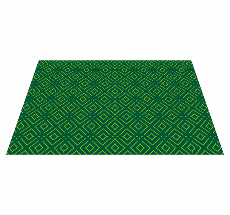 Geometric green pattern teksturna pogrinjek - TenStickers