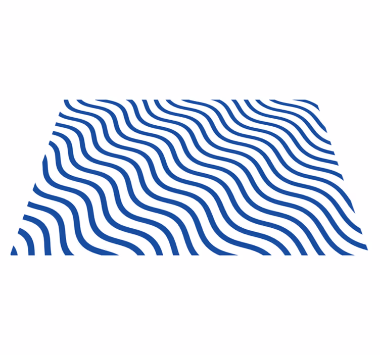 Wavy pattern surface sodobno preprogo - TenStickers