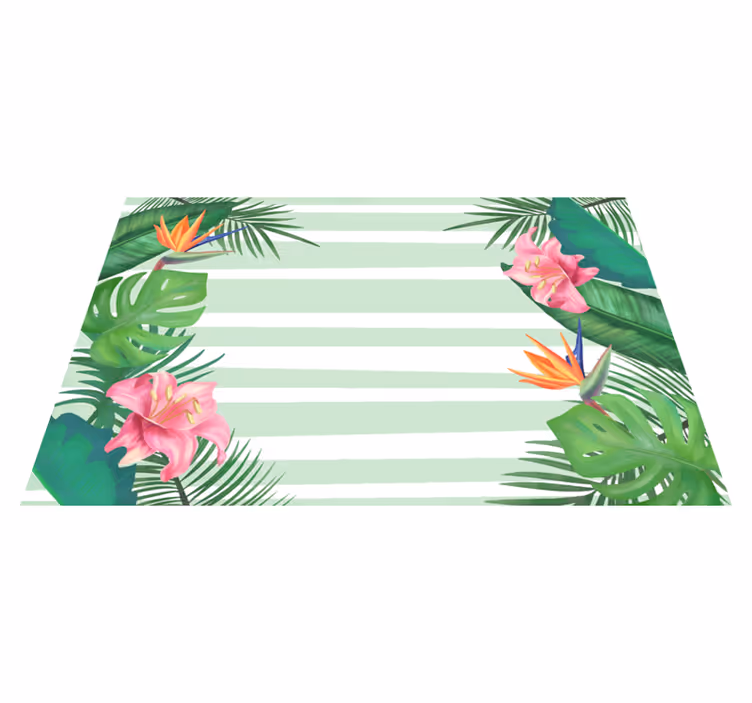 Tropical leaf accent izvirna jedilna podloga - TenStickers