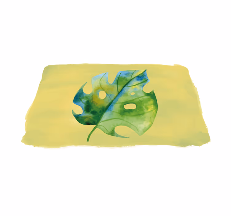 Monstera leaf design izvirna jedilna podloga - TenStickers