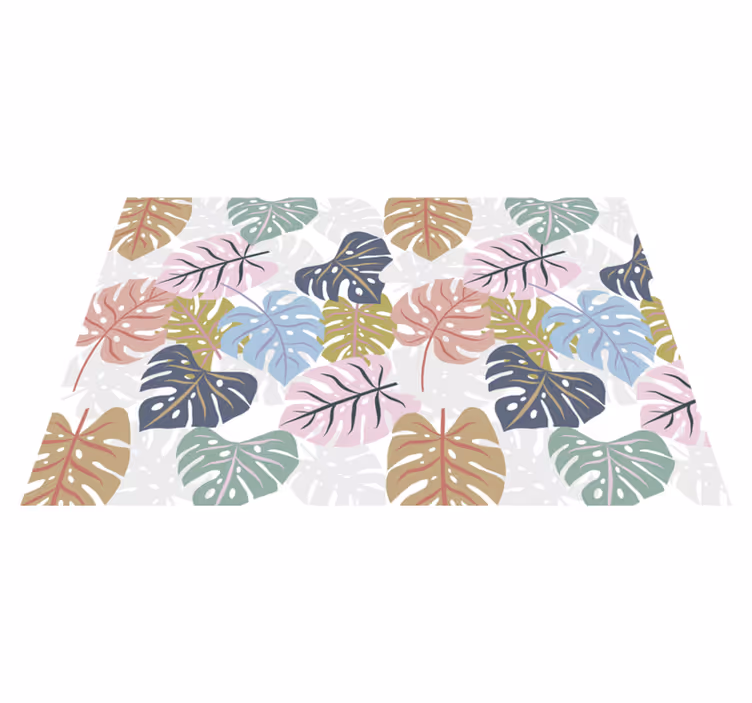 Tropical leaf print izvirna jedilna podloga - TenStickers