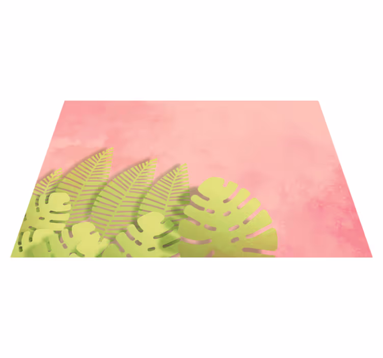 Botanical leaf arrangement izvirna jedilna podloga - TenStickers