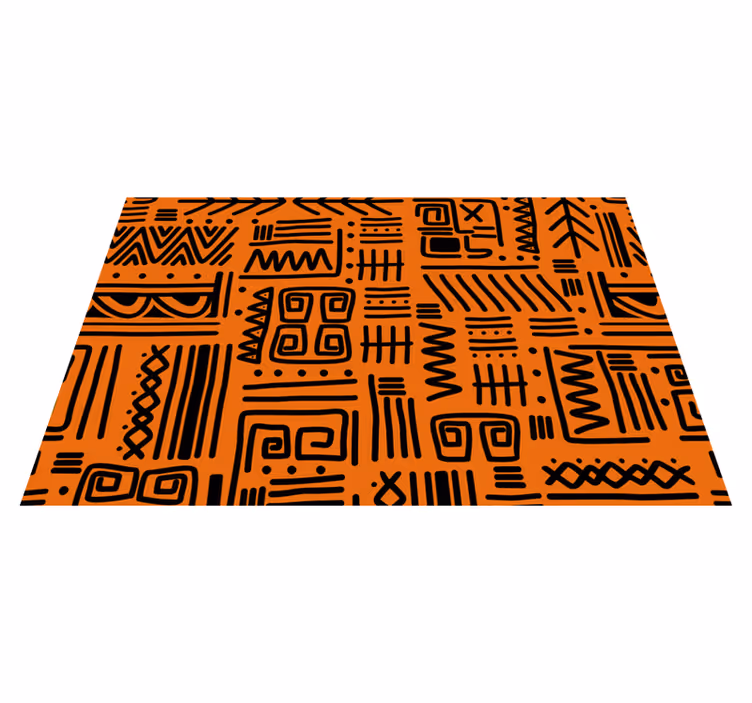 Abstract black pattern teksturna pogrinjek - TenStickers