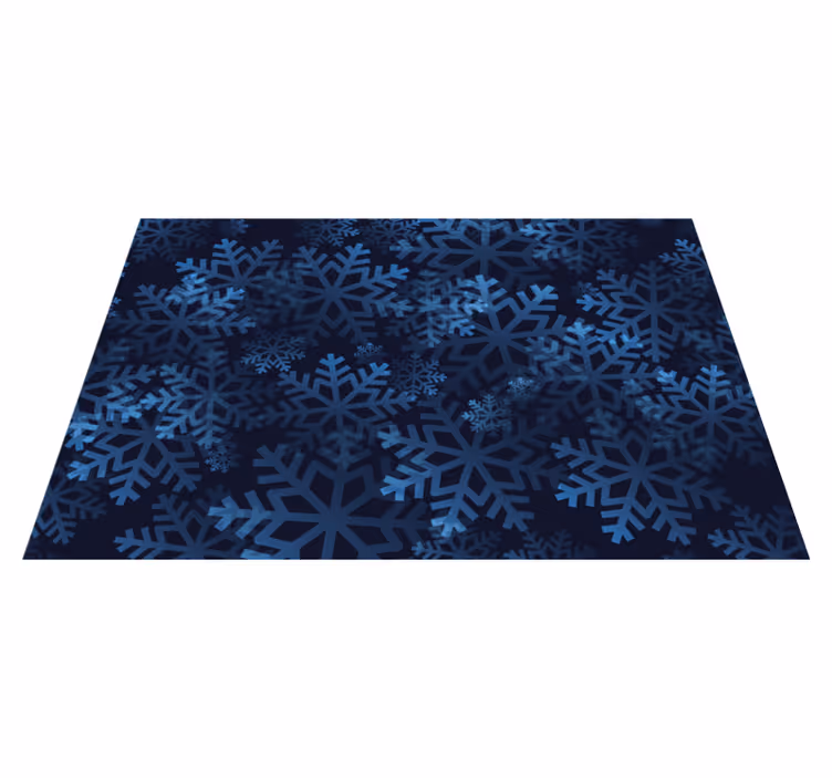 Snowflake pattern overlay božični pogrinjek - TenStickers