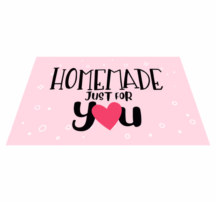 Homemade heart design pogrinjek s citati - TenStickers